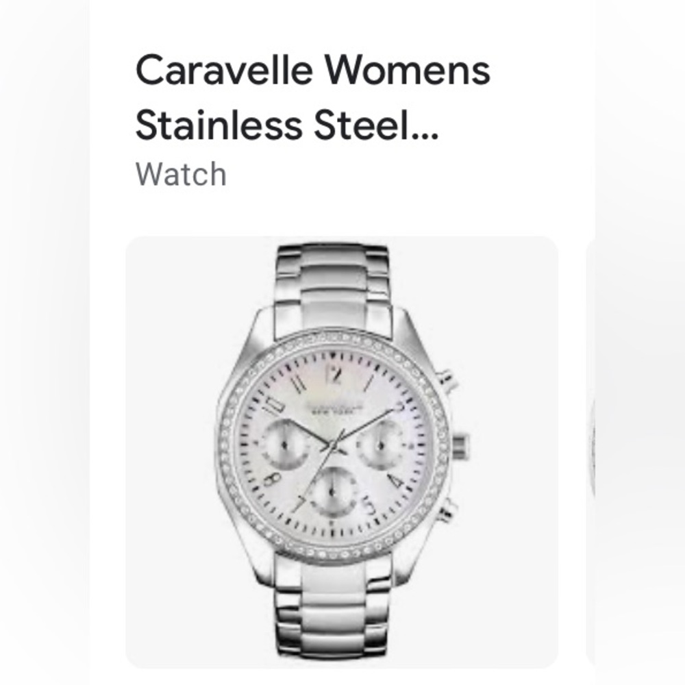 Caravelle women’s stainless steel watch